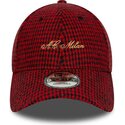 kepsar-bojd-rod-justerbart-band-9forty-houndstooth-fran-ac-milan-serie-a-av-new-era