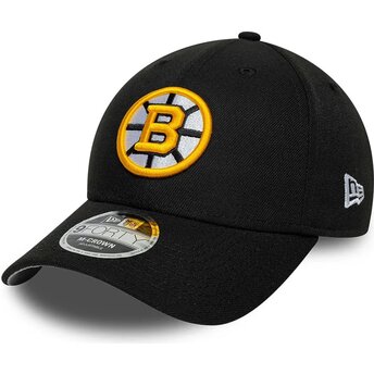 Kepsar böjd svart snapback 9FORTY M-Crown Team från Boston Bruins NHL av New Era
