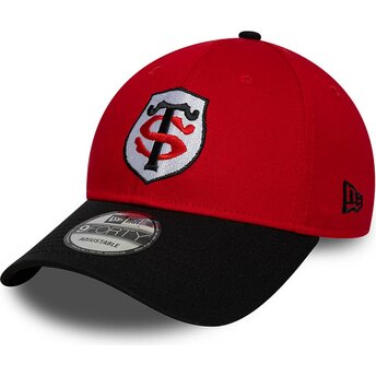 Kepsar böjd röd snapback 9FORTY Team från Stade Toulousain Top 14 av New Era