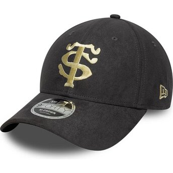 Kepsar böjd grå snapback 9FORTY M-Crown Suede från Stade Toulousain Top 14 av New Era