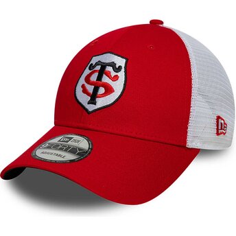 Kepsar böjd röd justerbart band 9FORTY League från Stade Toulousain Top 14 av New Era