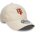 kepsar-bojd-beige-justerbart-band-9twenty-faux-suede-fran-stade-toulousain-top-14-av-new-era