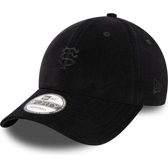 Kepsar böjd svart justerbart band 9FORTY Baby Cord från Stade Toulousain Top 14 av New Era