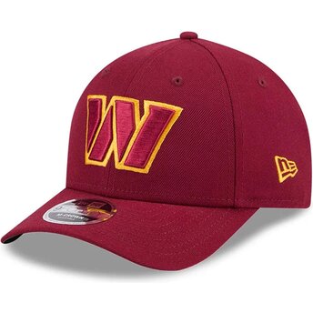 Kepsar böjd röd snapback 9FORTY M-Crown Team från Washington Commanders NFL av New Era