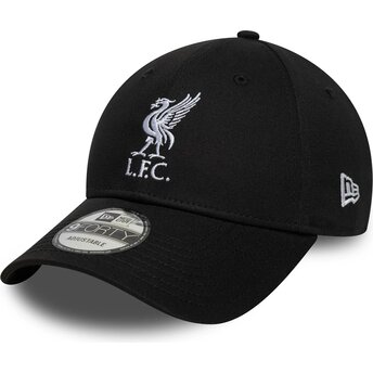 Kepsar böjd svart justerbart band 9FORTY Core från Liverpool Football Club Premier League av New Era