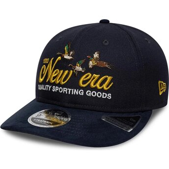 Kepsar böjd marinblå justerbart band 9FIFTY Retro Crown Suede av New Era