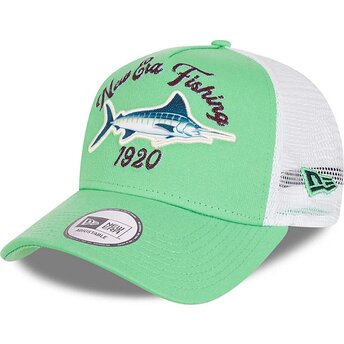 Kepsar böjd grön snapback A Frame Fishing av New Era