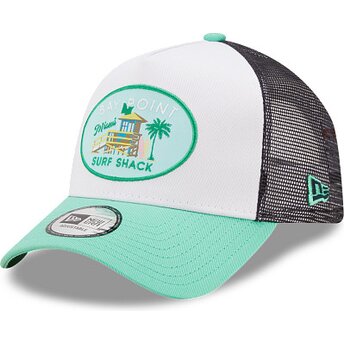 Kepsar böjd grön snapback A Frame Location från Miami av New Era