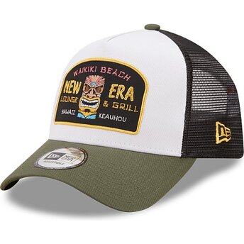 Kepsar böjd grön snapback A Frame Location Icon från Hawaii av New Era