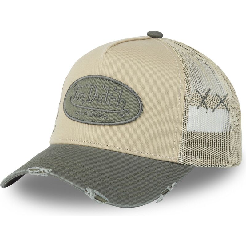 truckerkeps-beige-och-gron-used-02-fran-von-dutch