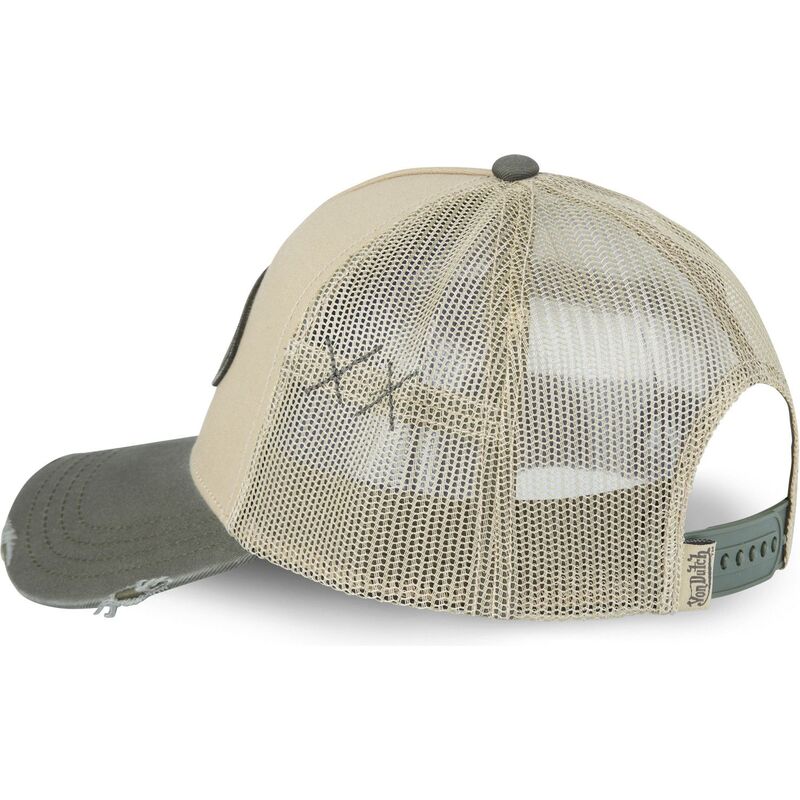 truckerkeps-beige-och-gron-used-02-fran-von-dutch