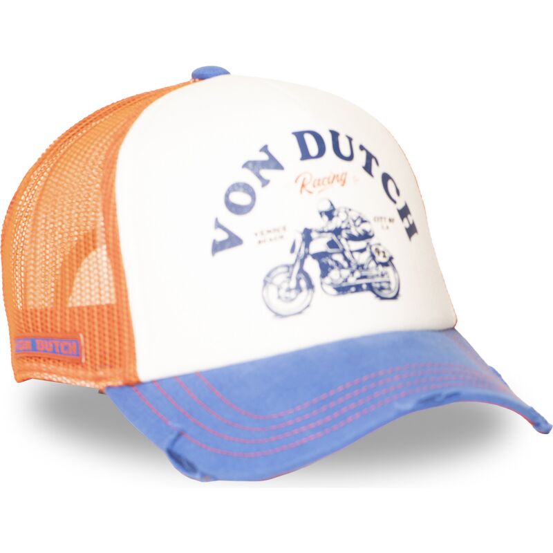 truckerkeps-orange-och-bla-crew34-fran-von-dutch