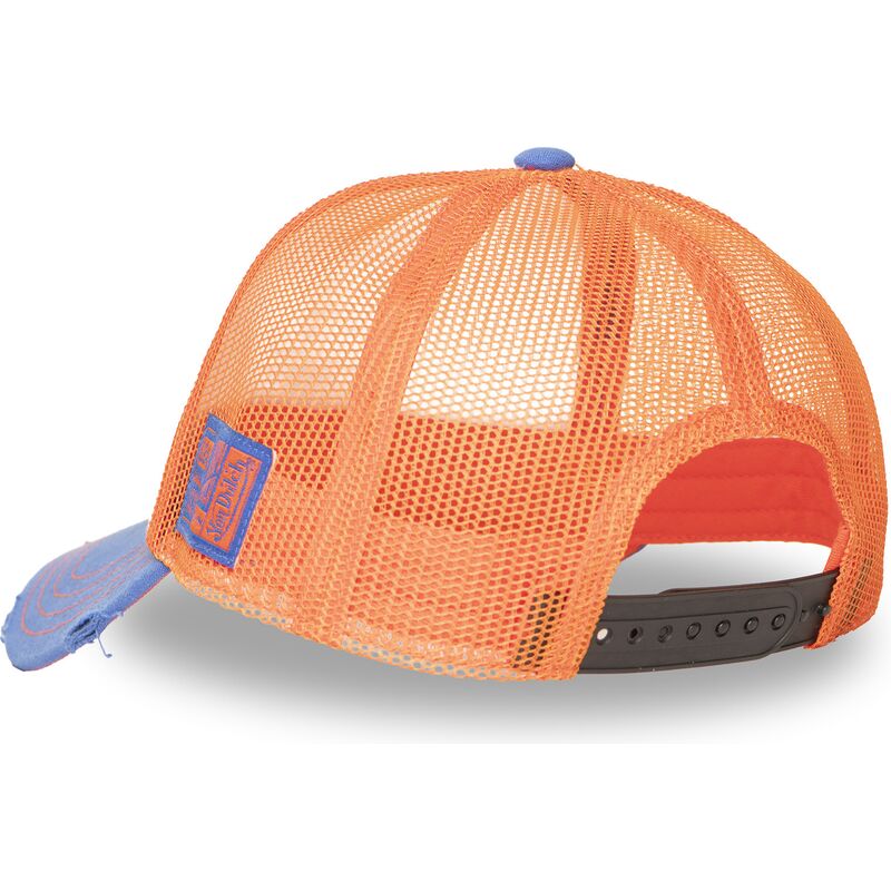 truckerkeps-orange-och-bla-crew34-fran-von-dutch