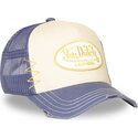 truckerkeps-beige-och-lila-used-13-fran-von-dutch