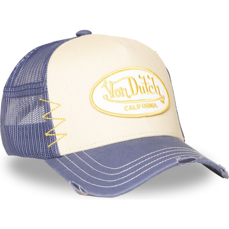 truckerkeps-beige-och-lila-used-13-fran-von-dutch