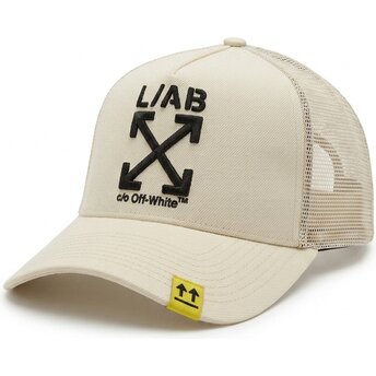 Kepsar böjd beige snapback Clamp Arrows av L/AB c/o Off-White™