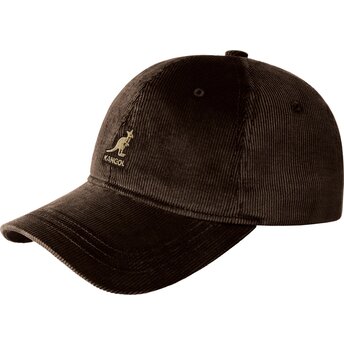 Kepsar böjd brun justerbart band Cord Baseball av Kangol