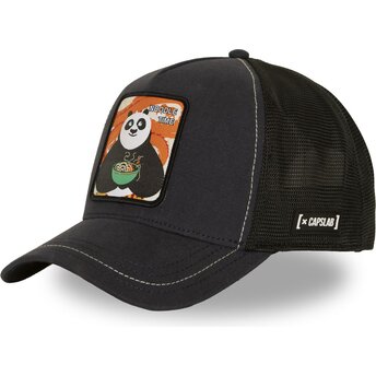 Kepsar böjd svart snapback KFP2 PAN Po Kung Fu Panda av Capslab