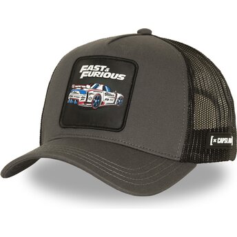 Kepsar böjd grå snapback FF01 DRI Fast & Furious av Capslab