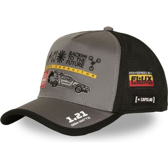 Kepsar böjd grå snapback BTF2 BTF DMC DeLorean Tillbaka till framtiden av Capslab