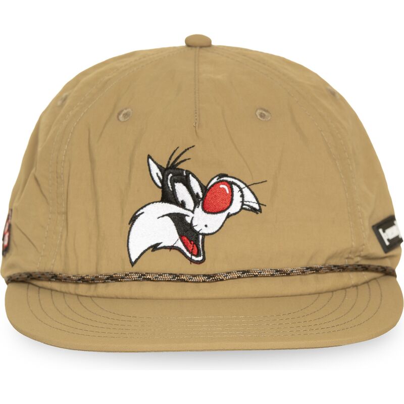 kepsar-platt-beige-snapback-loo13-goob-sylvester-looney-tunes-av-capslab