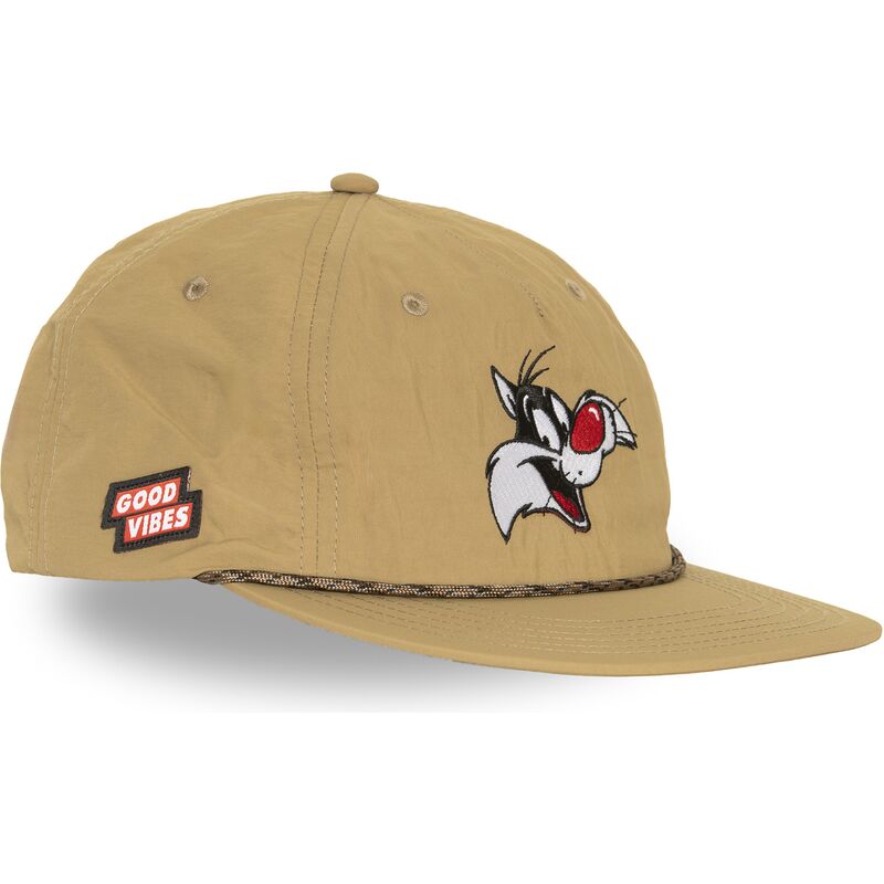 kepsar-platt-beige-snapback-loo13-goob-sylvester-looney-tunes-av-capslab