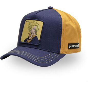 Kepsar böjd marinblå snapback OP5 SAN Vinsmoke Sanji One Piece av Capslab
