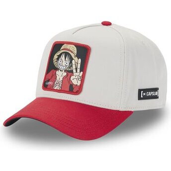 Kepsar böjd beige snapback OP4 TWO Monkey D. Luffy One Piece av Capslab