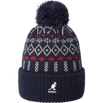 Mössor pompong marinblå Holiday Dk Blue av Kangol