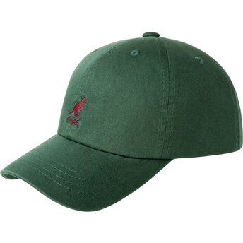 Kepsar böjd grön justerbart band Washed Baseball Algae av...