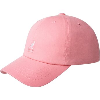 Kepsar böjd rosa justerbart band Washed Baseball Pepto av Kangol