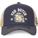 truckerkeps-marinbla-och-beige-crew30-fran-von-dutch