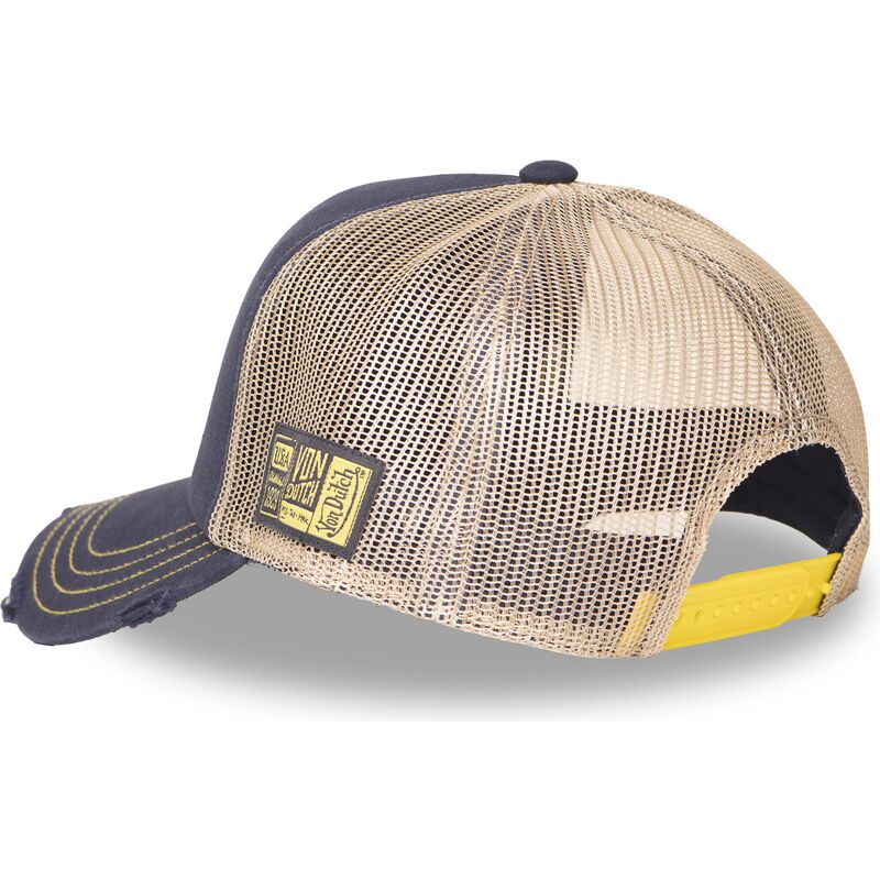 truckerkeps-marinbla-och-beige-crew30-fran-von-dutch