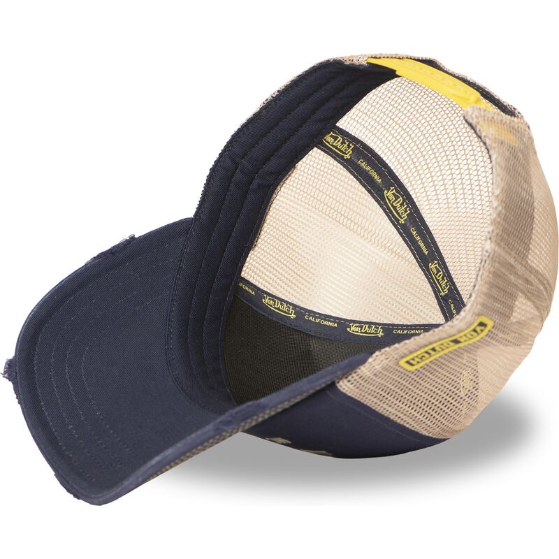 truckerkeps-marinbla-och-beige-crew30-fran-von-dutch