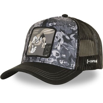 Kepsar böjd svart snapback LOO14 DUO Bugs Bunny och Kansen Looney Tunes av Capslab