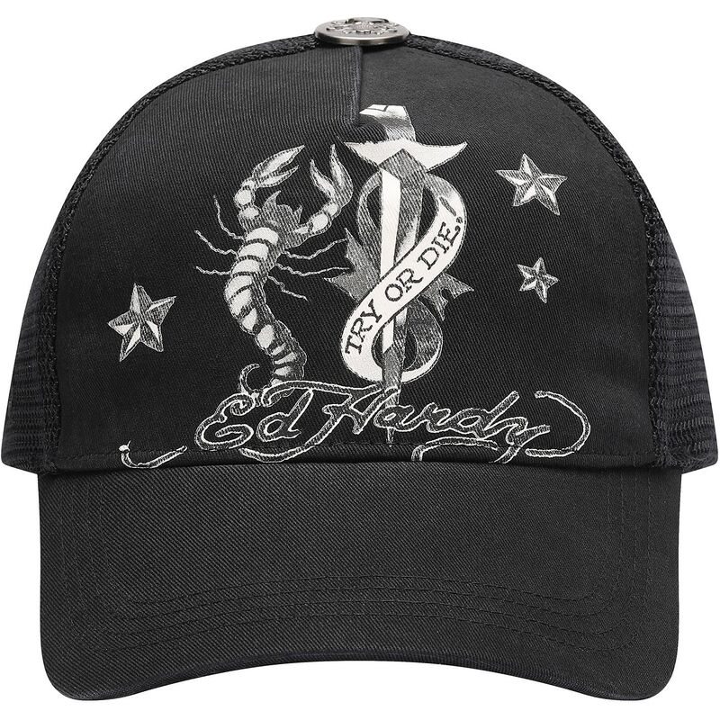 kepsar-bojd-svart-snapback-dagger-scorpion-av-ed-hardy