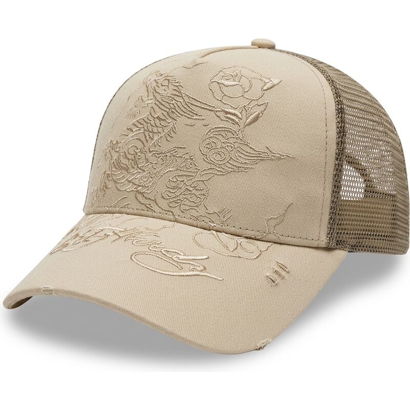 kepsar-bojd-khaki-snapback-outline-av-ed-hardy