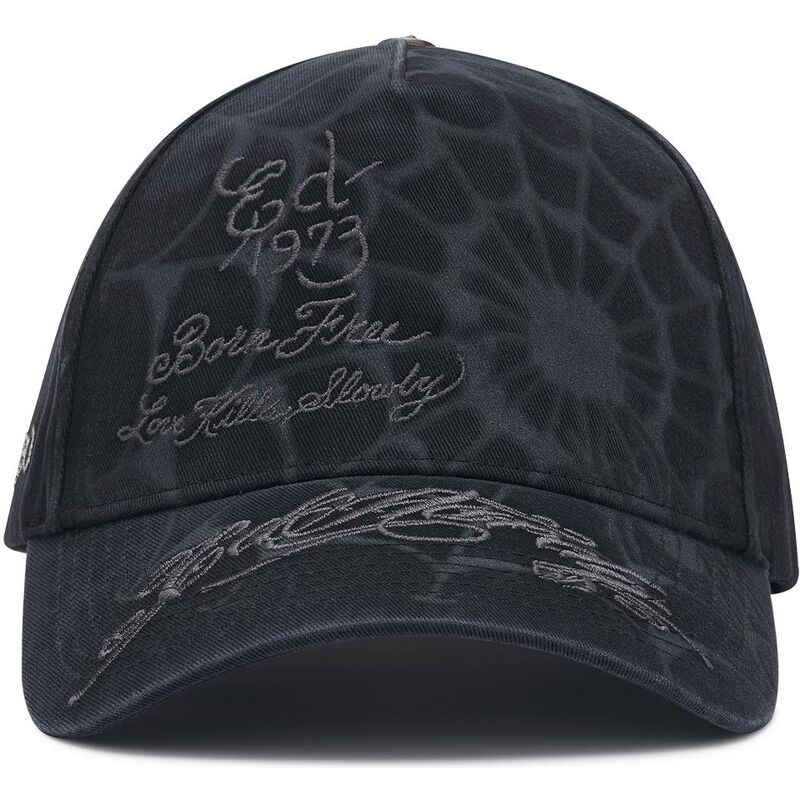 kepsar-bojd-svart-snapback-spiderweb-av-ed-hardy