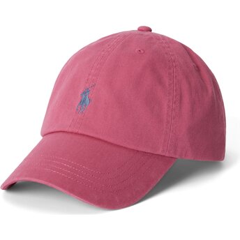 Kepsar böjd rosa justerbart band Cotton Chino Classic Sport av Polo Ralph Lauren