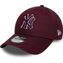 kepsar-bojd-rod-justerbart-band-9forty-team-outline-fran-new-york-yankees-mlb-av-new-era