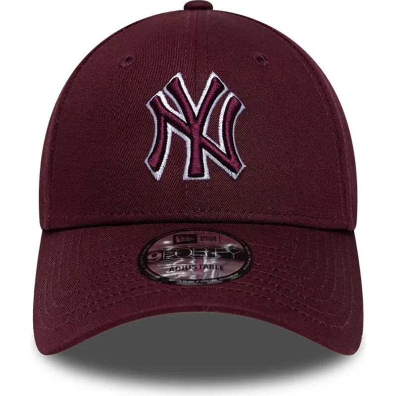 kepsar-bojd-rod-justerbart-band-9forty-team-outline-fran-new-york-yankees-mlb-av-new-era