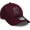 kepsar-bojd-rod-justerbart-band-9forty-team-outline-fran-new-york-yankees-mlb-av-new-era