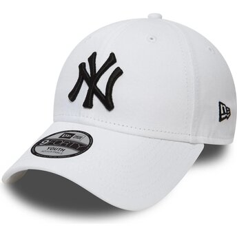 Kepsar böjd vit justerbart band för barn 9FORTY League Essential från New York Yankees MLB av New Era