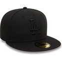 svart-platt-keps-med-svart-logo-59fifty-league-essential-fran-los-angeles-dodgers-mlb-av-new-era