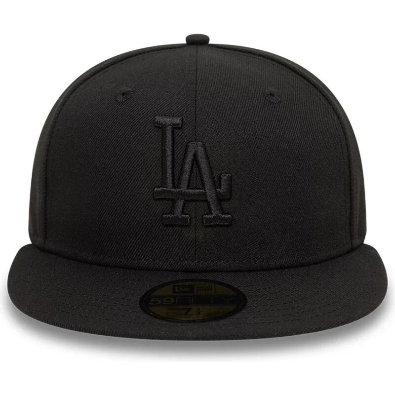 svart-platt-keps-med-svart-logo-59fifty-league-essential-fran-los-angeles-dodgers-mlb-av-new-era