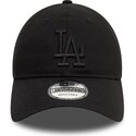 svart-bojd-justerbar-keps-med-svart-logotyp-9twenty-league-essential-fran-los-angeles-dodgers-mlb-av-new-era