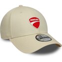 kepsar-bojd-beige-justerbart-band-9forty-core-fran-ducati-motor-motogp-av-new-era