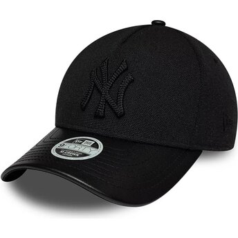 Kepsar böjd svart justerbart band 9FORTY M-Crown A Frame Fabric Mix från New York Yankees MLB av New Era
