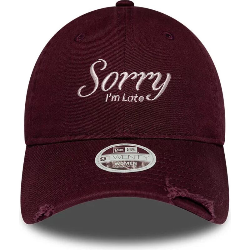 kepsar-bojd-rod-justerbart-band-9twenty-slogan-sorry-i-m-late-av-new-era