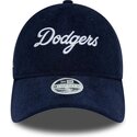 kepsar-bojd-marinbla-justerbart-band-9twenty-cord-script-fran-los-angeles-dodgers-mlb-av-new-era